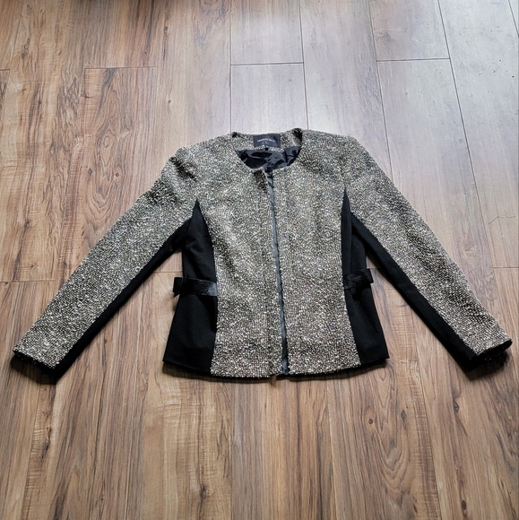 Lafayette 148 10 Tan Multicolor Women's Jacket Business Professional - Picture 1 of 7